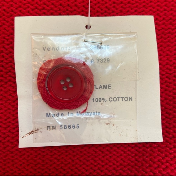 NWT Essential Elements Women’s Red Cardigan Size Large - Picture 8 of 12